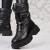 Cizme Dama Imblanite Negre din Fas Nena A2751
