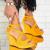 Sandale dama cu platforma Galbene din Piele Ecologica Intoarsa Maisie X3928 Sandale dama cu platforma Galbene din Piele Ecologica Intoarsa Maisie X3928