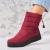 Cizme Dama Imblanite Bordo din Fas Yzabelle A2343