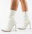 Botine dama Aegis Alb