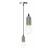 Pendul argintiu industrial cu fasung vizibil Rea APP356-1CP