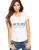 Tricou dama alb - HATERS