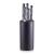 Set 5 cutite din otel inoxidabil, cu suport din plastic, Block Negru