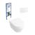 Set vas wc suspendat Villeroy&amp;Boch Omnia Architectura cu capac si rezervor cu clapeta alba ViConnect