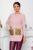 Bluza Lexa roz din tricot cu blanita la buzunare Bluza Lexa roz din tricot cu blanita la buzunare