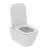 Set vas WC suspendat Ideal Standard I.life B cu functie bideu si capac slim softclose alb