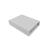Cearceaf cu elastic Qmini pentru patut 90x40 cm din bumbac Gray