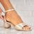 Sandale dama cu Toc Auriu din Piele Ecologica Clare2 X9738