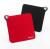 Set 2 suporturi oala Kitchen Grips, Red / Black